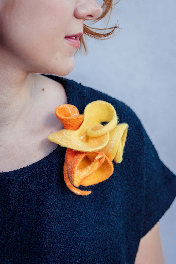 Joy feltart flower, tutorial